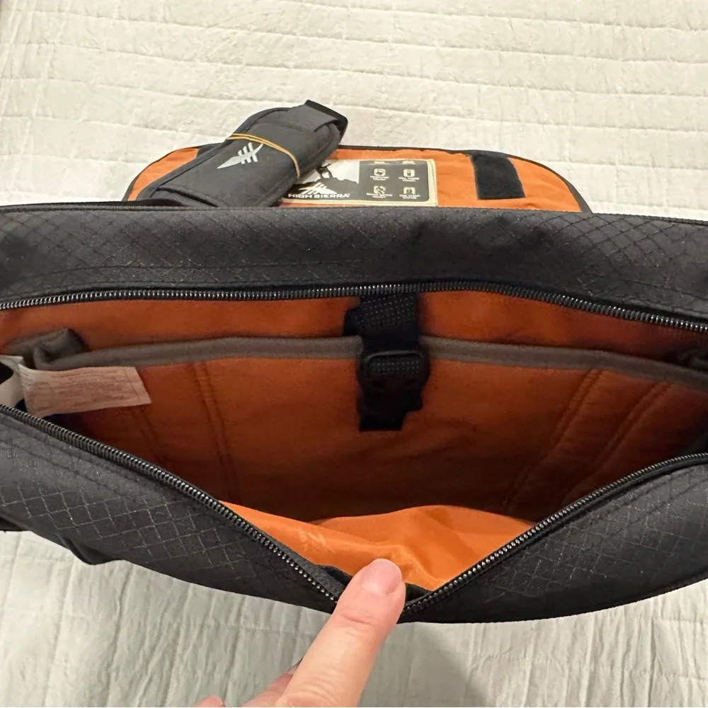 High Sierra Black Briefcase NWT
